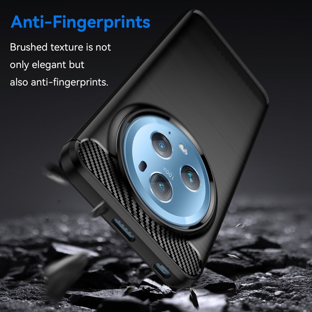 Honor Magic5 Pro Kuori TPU Brushed Musta
