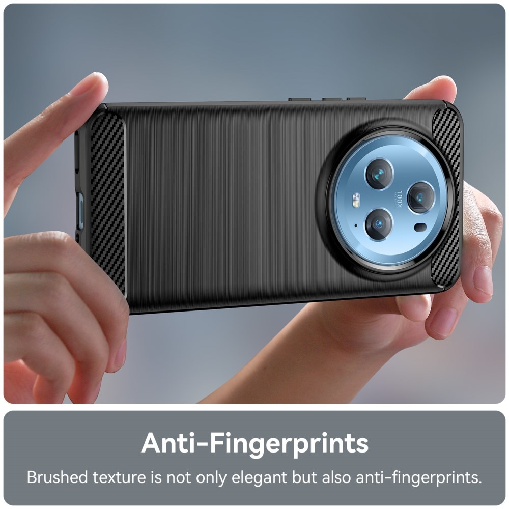Honor Magic5 Pro Kuori TPU Brushed Musta