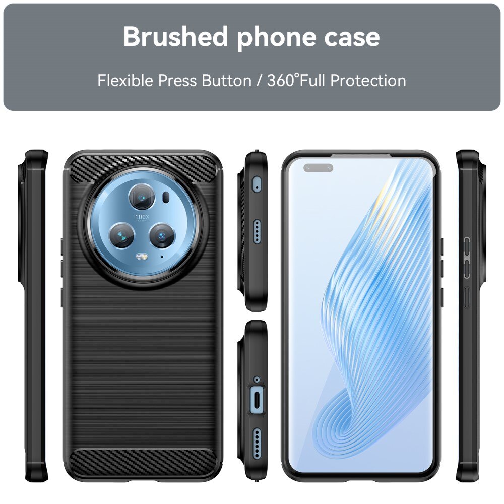 Honor Magic5 Pro Kuori TPU Brushed Musta