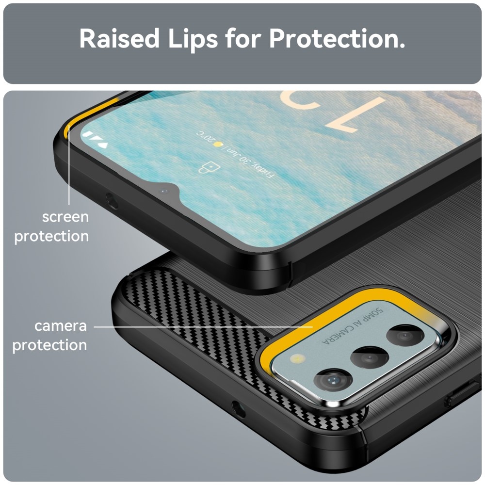  Nokia G22 Kuori TPU Brushed Musta