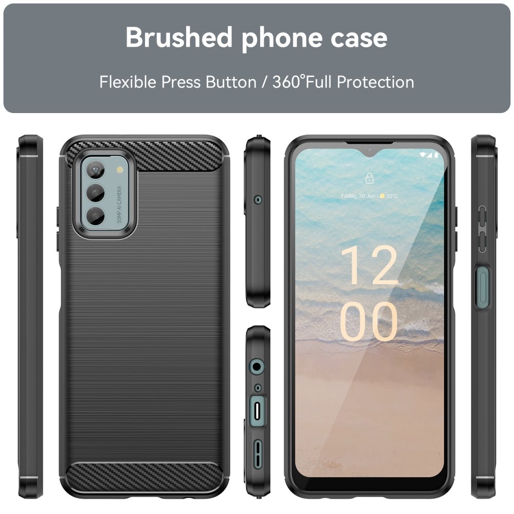  Nokia G22 Kuori TPU Brushed Musta