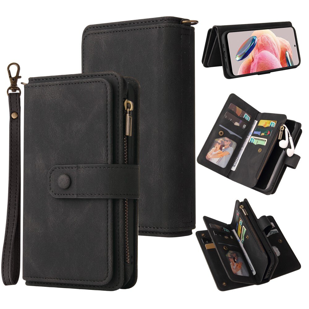 Leather Multi-Wallet Xiaomi Redmi Note 12 musta