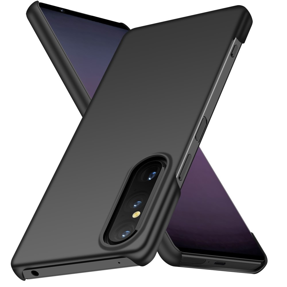 Hard Case Rubberized Sony Xperia 1 V musta