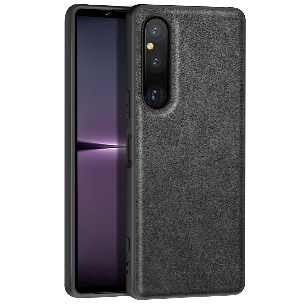 Sony Xperia 1 V Nahkakotelo musta