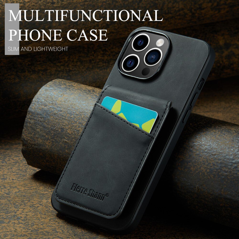 Multi-slot RFID-blocking Kuori iPhone 14 Pro musta