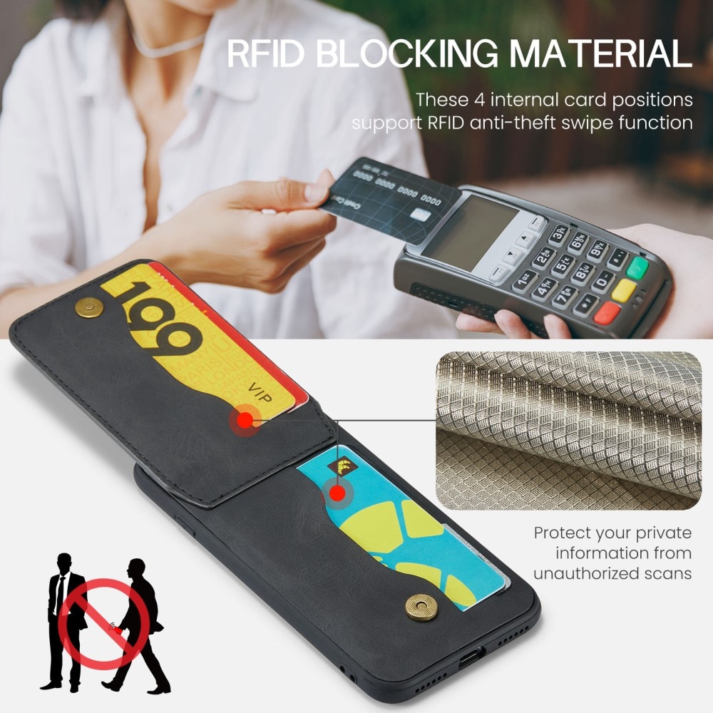 Multi-slot RFID-blocking Kuori iPhone 11 musta