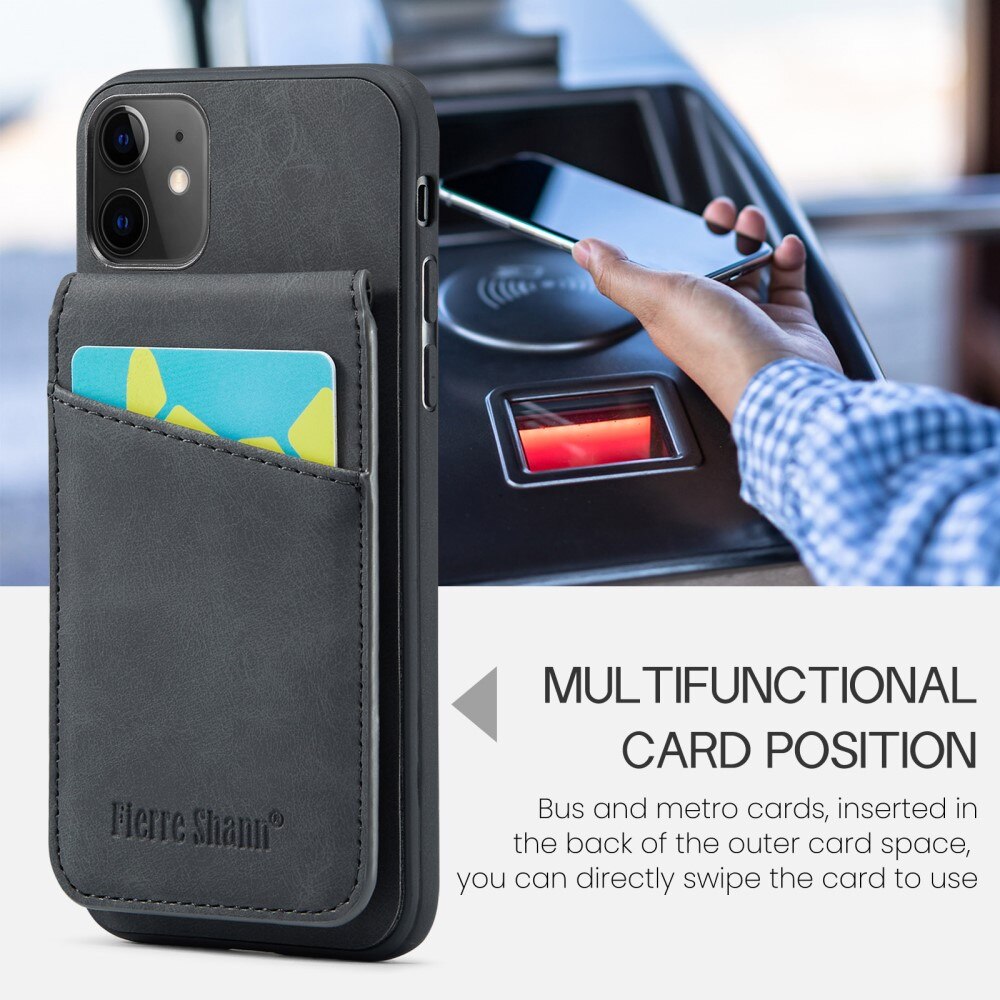 Multi-slot RFID-blocking Kuori iPhone 11 musta