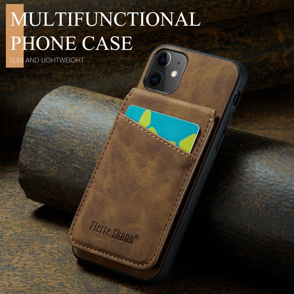 Multi-slot RFID-blocking Kuori iPhone 11 ruskea