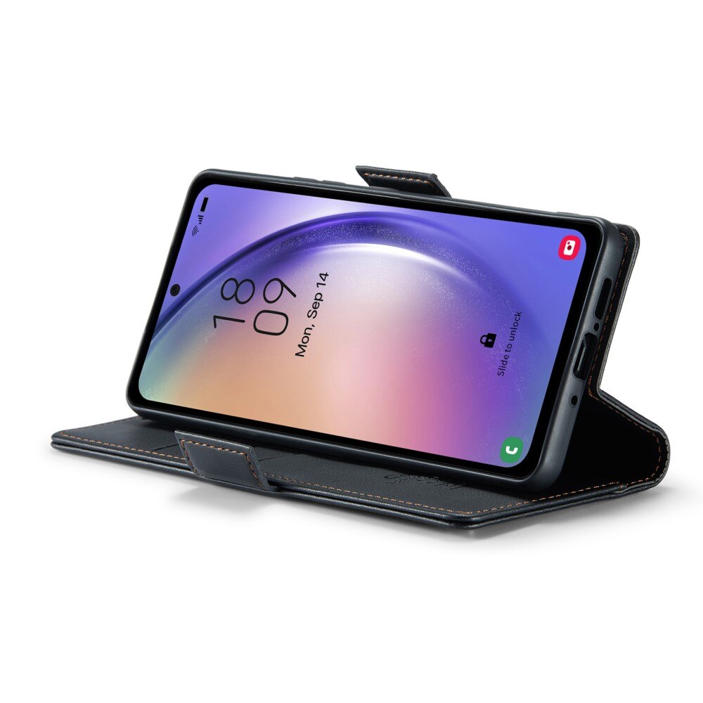 RFID Slim Lompakkokotelo Samsung Galaxy A54 Musta