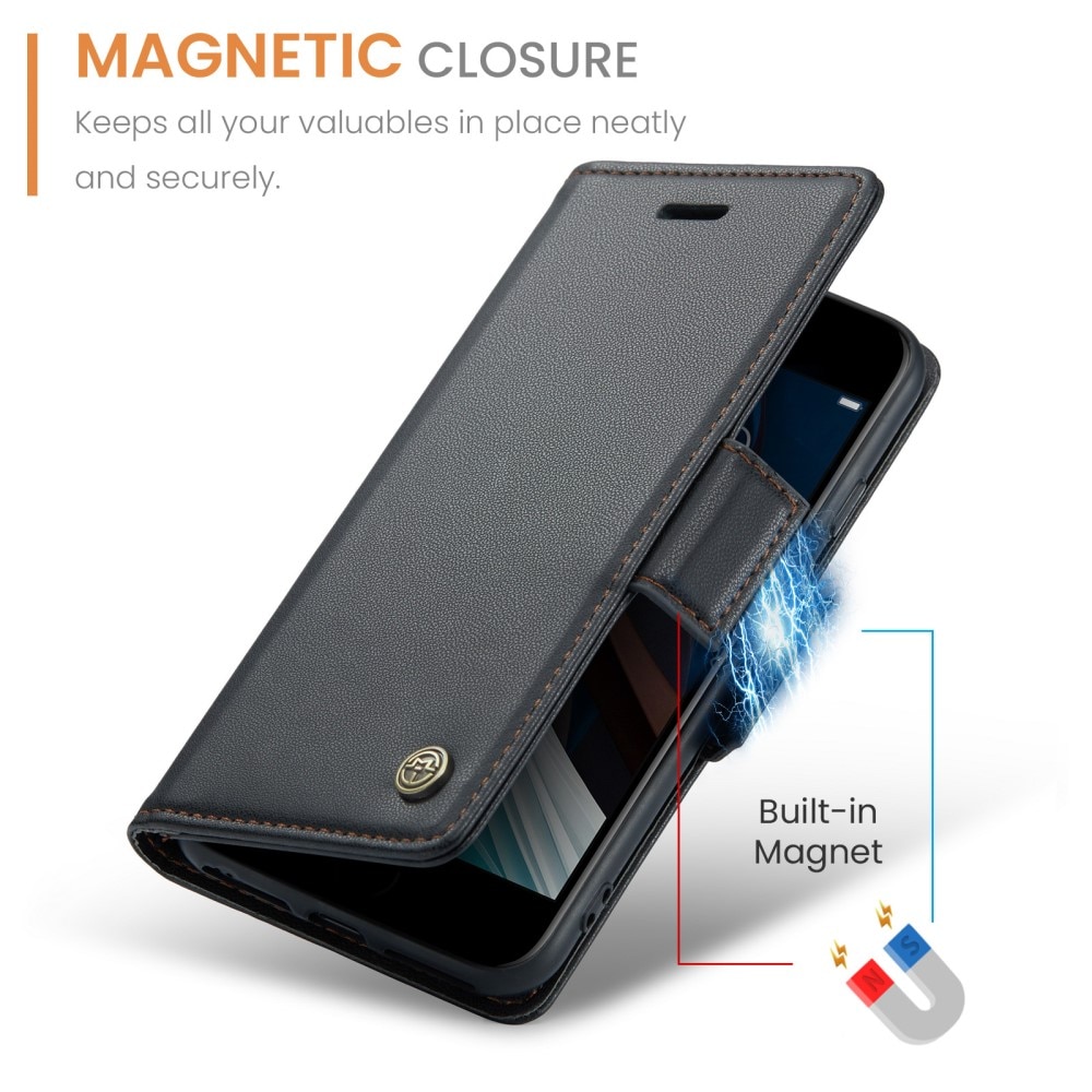 RFID-blocking Slim Lompakkokotelo iPhone 7 musta