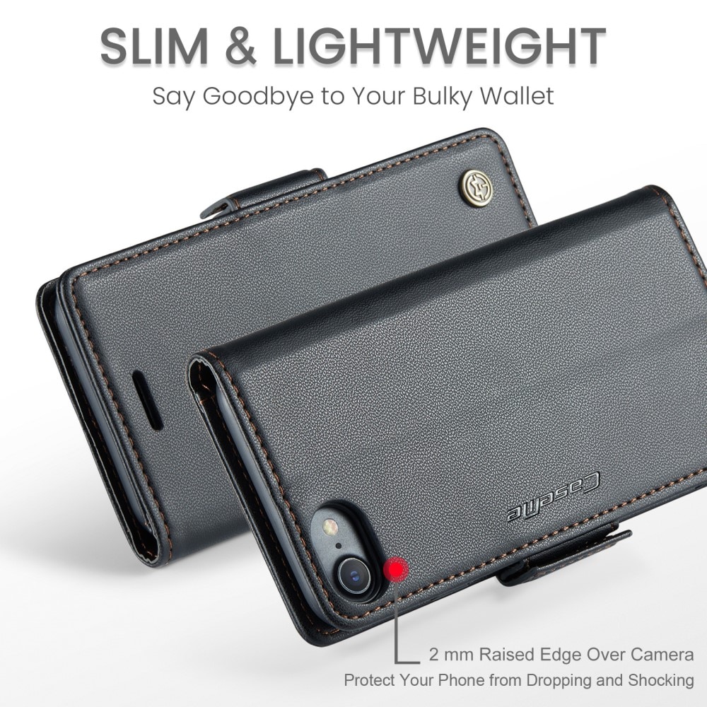 RFID-blocking Slim Lompakkokotelo iPhone SE (2022) musta