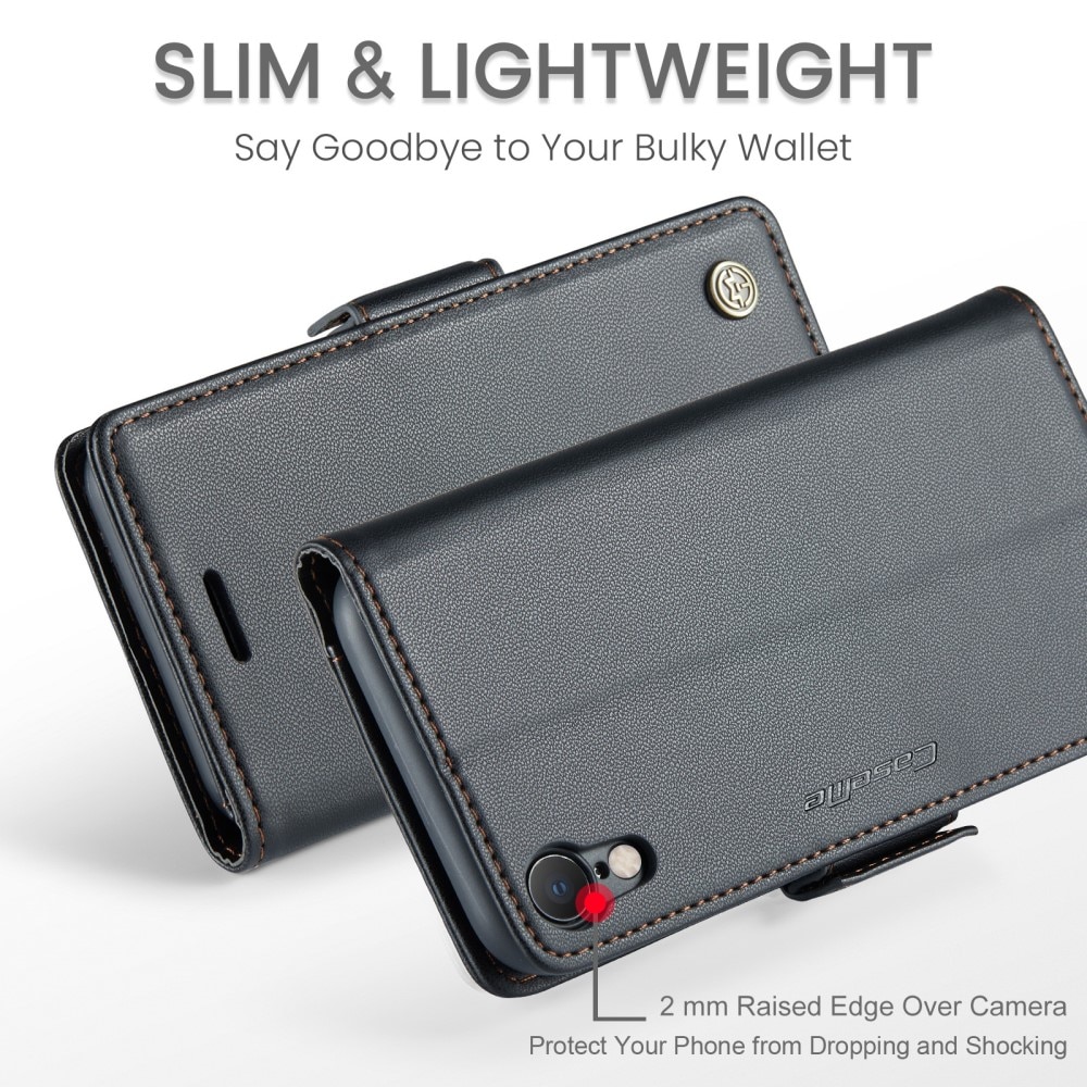 RFID-blocking Slim Lompakkokotelo iPhone XR musta