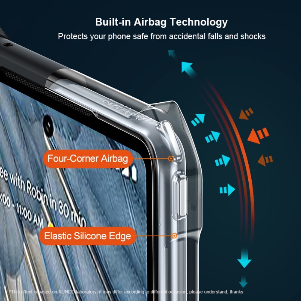 Hybridikuori Bumper Google Pixel 7a musta