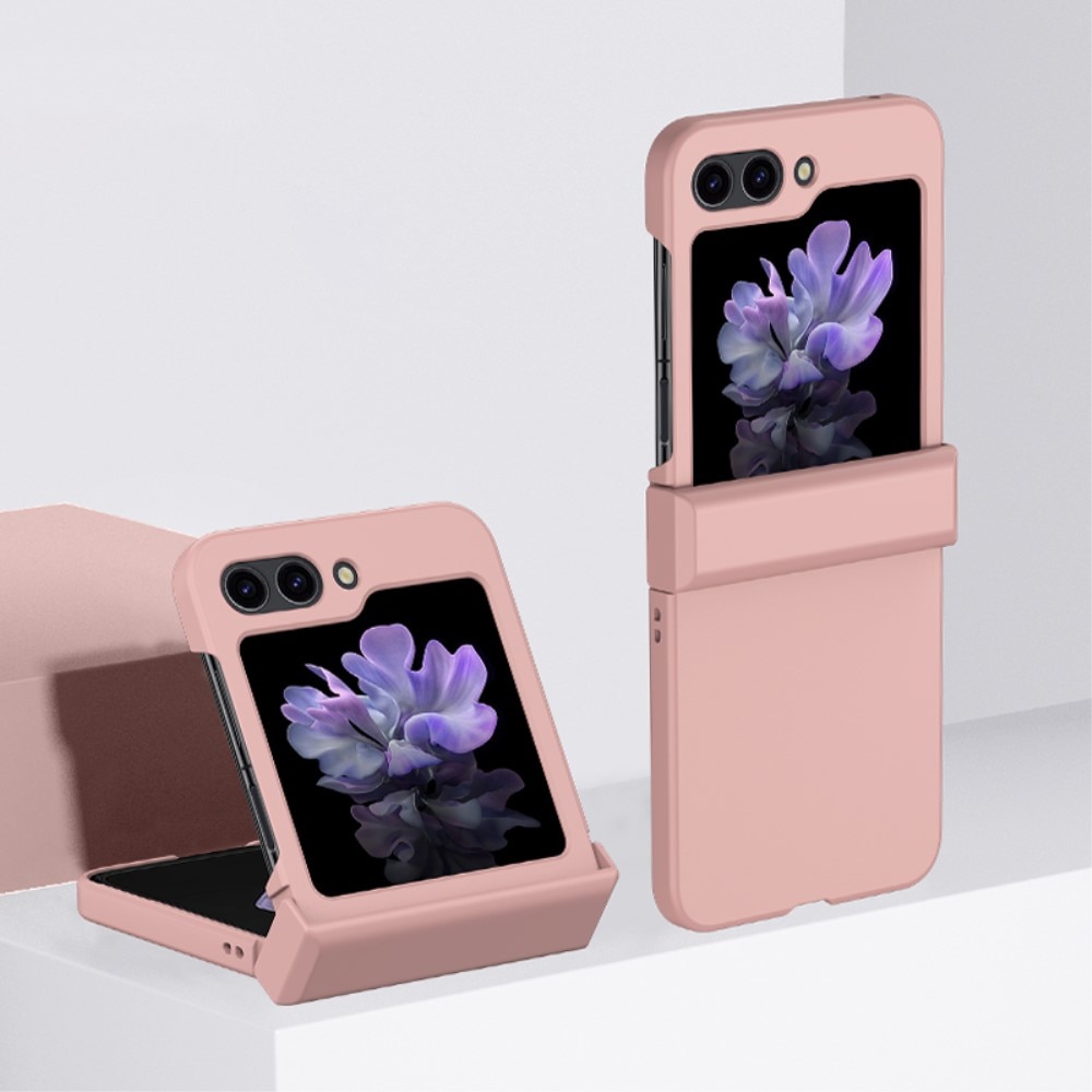 Hard Case Rubberized Hinge Protection Samsung Galaxy Z Flip 5 vaaleanpunainen
