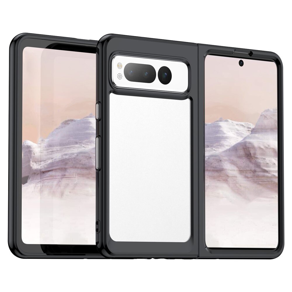 Crystal Hybrid Case Google Pixel Fold musta