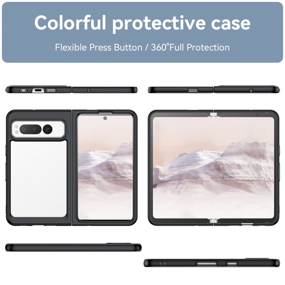 Crystal Hybrid Case Google Pixel Fold musta