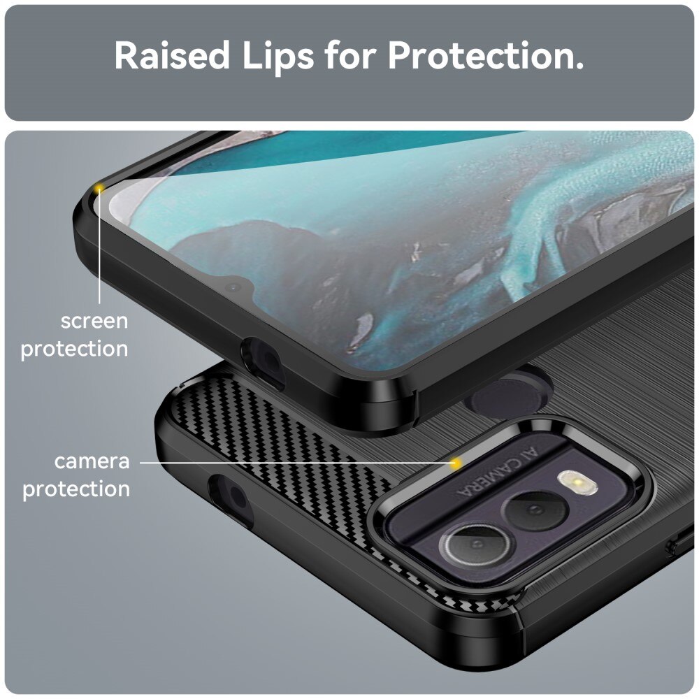  Nokia C22 Kuori TPU Brushed Musta