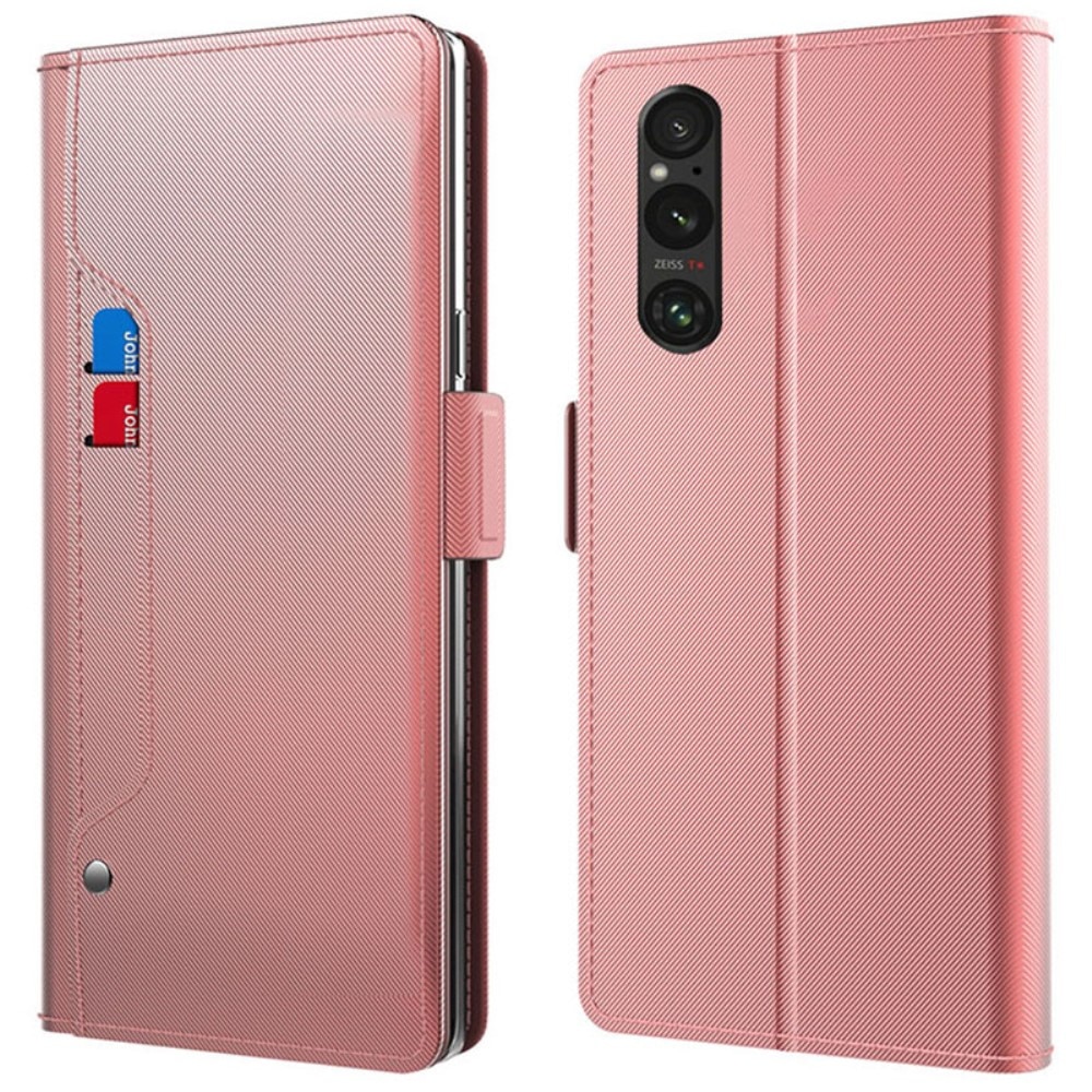 Suojakotelo Peili Sony Xperia 10 VI vaaleanpunainen kulta