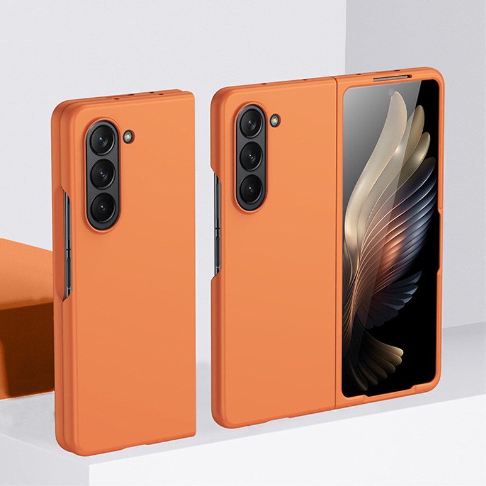 Hard Case Rubberized Samsung Galaxy Z Fold 5 oranssi