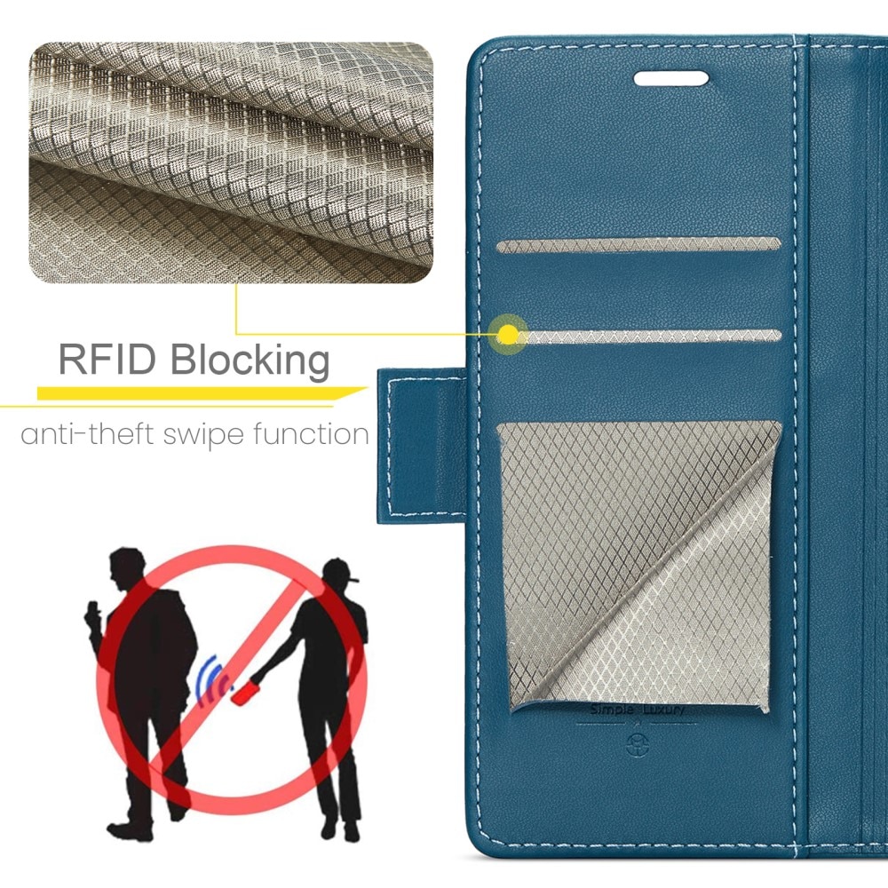 RFID-blocking Slim Lompakkokotelo Google Pixel 8 sininen