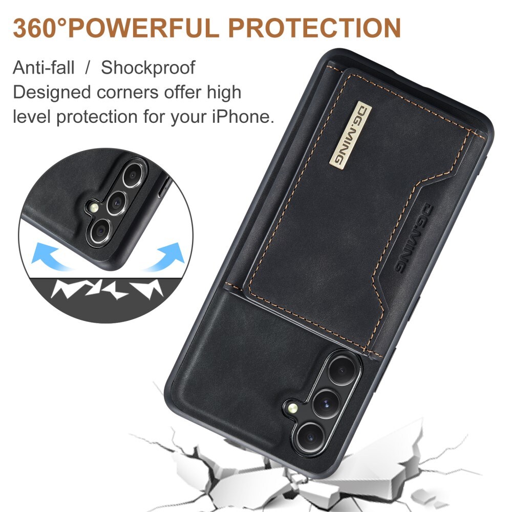 Magnetic Card Slot Case Samsung Galaxy A14 Musta