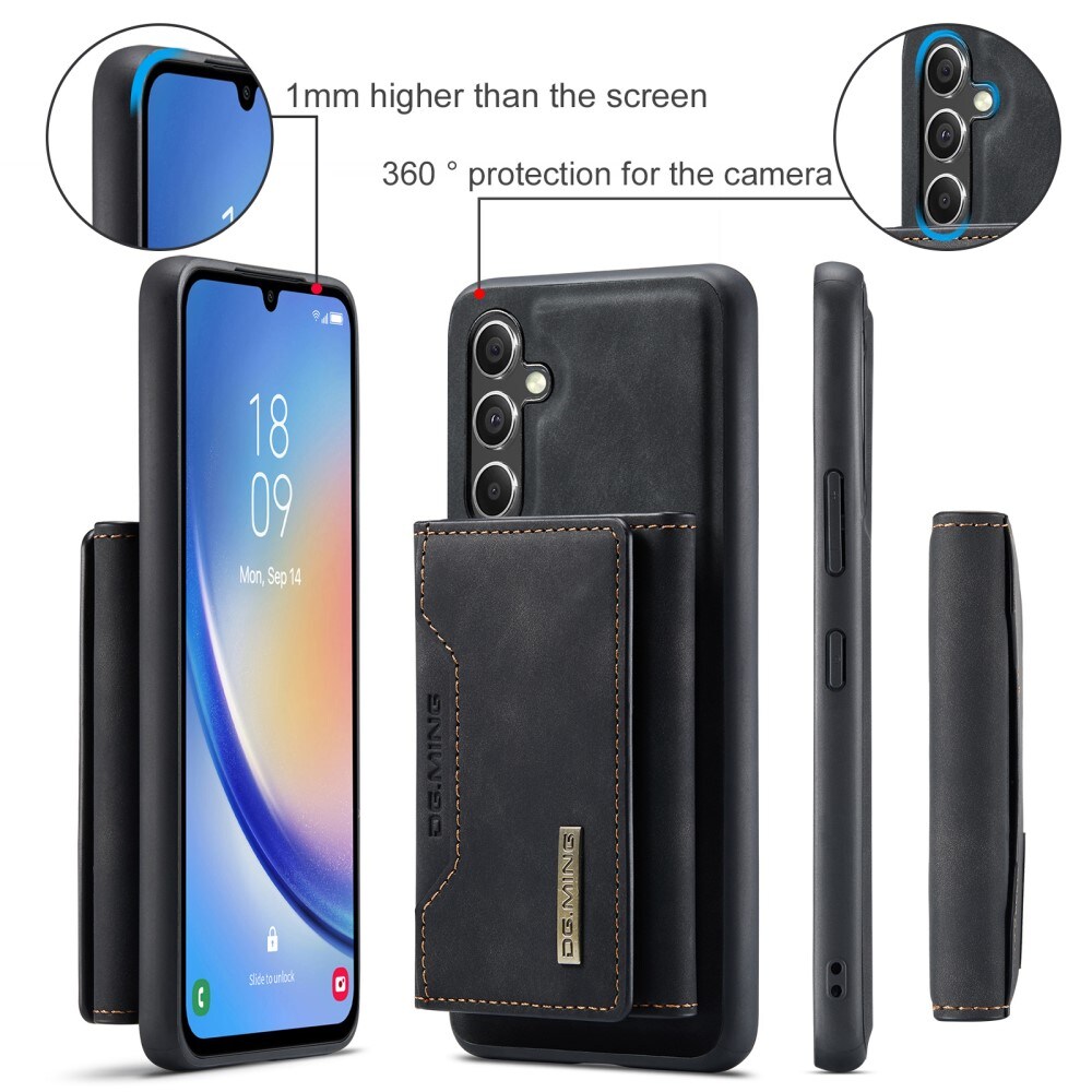 Magnetic Card Slot Case Samsung Galaxy A14 Musta