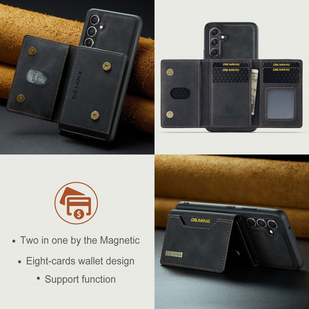 Magnetic Card Slot Case Samsung Galaxy A54 Musta