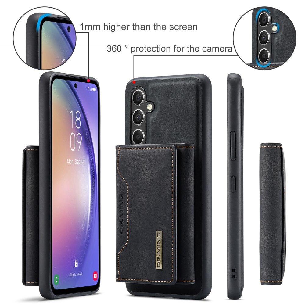 Magnetic Card Slot Case Samsung Galaxy A54 Musta