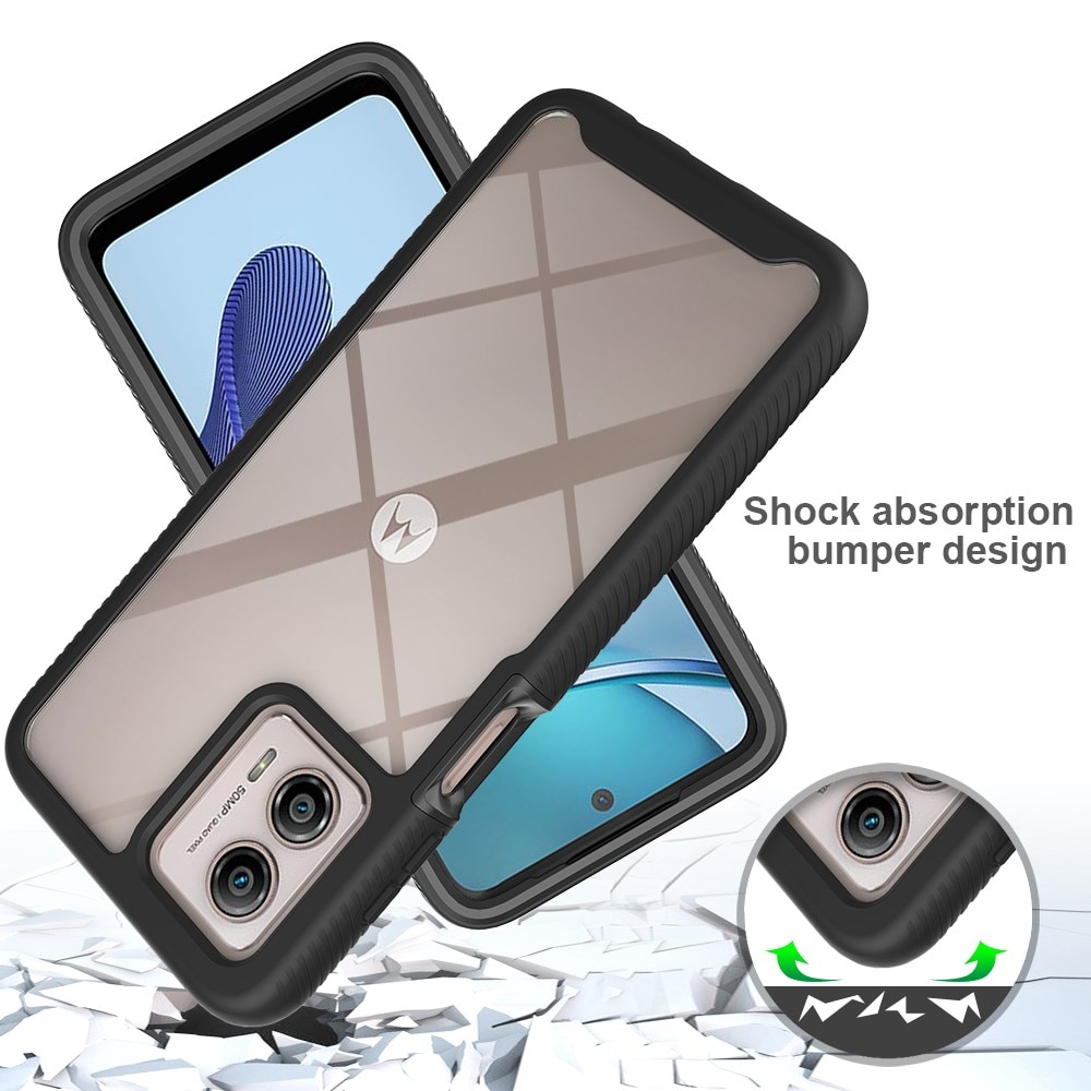 Full Protection Case Motorola Moto G53 musta