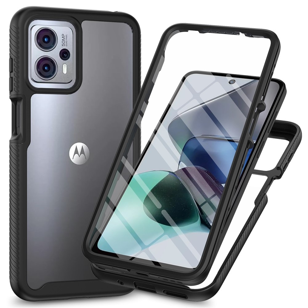 Full Protection Case Motorola Moto G23 musta