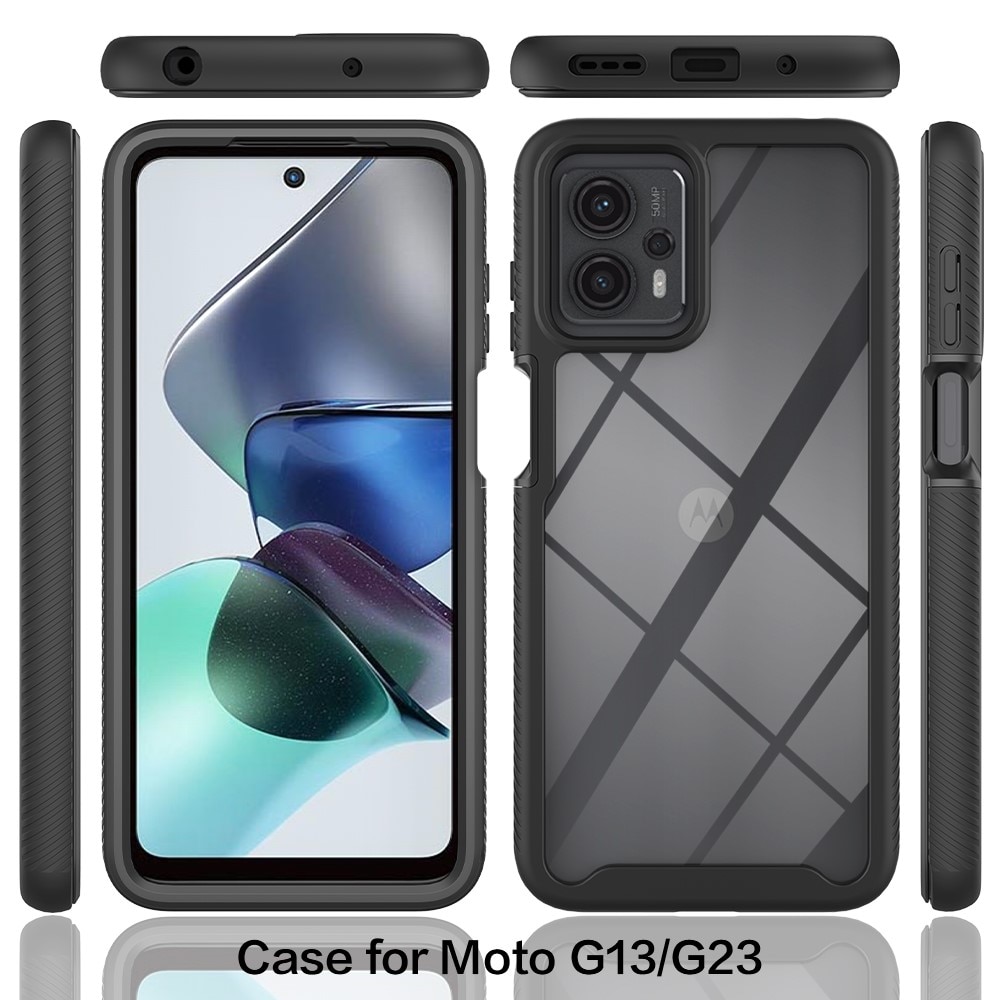 Full Protection Case Motorola Moto G13 musta