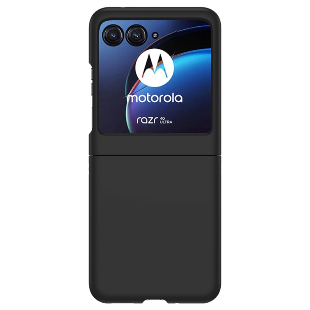 Hard Case Rubberized Motorola Razr 40 Ultra musta