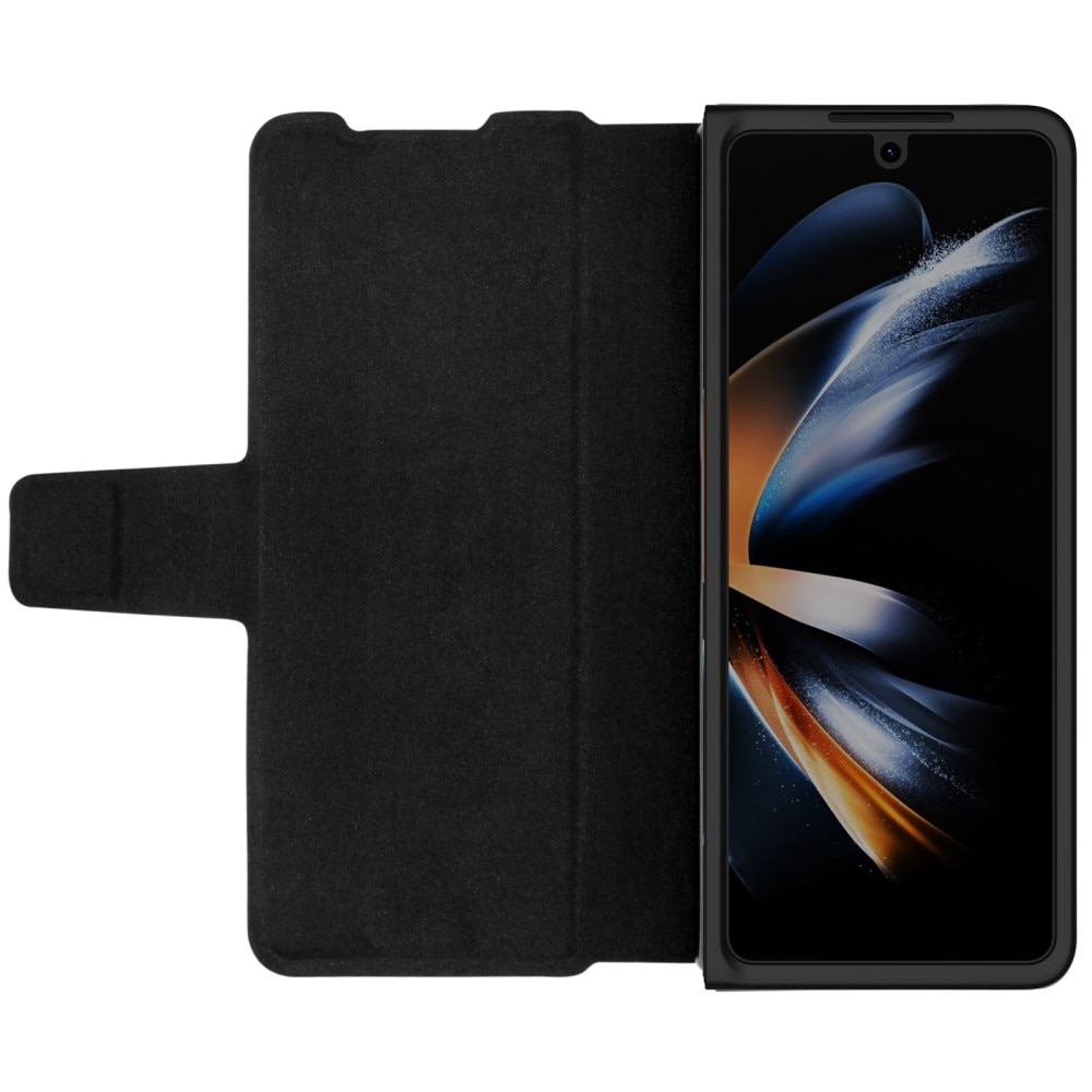 Leather Case with Pen Slot Samsung Galaxy Z Fold 5 ruskea