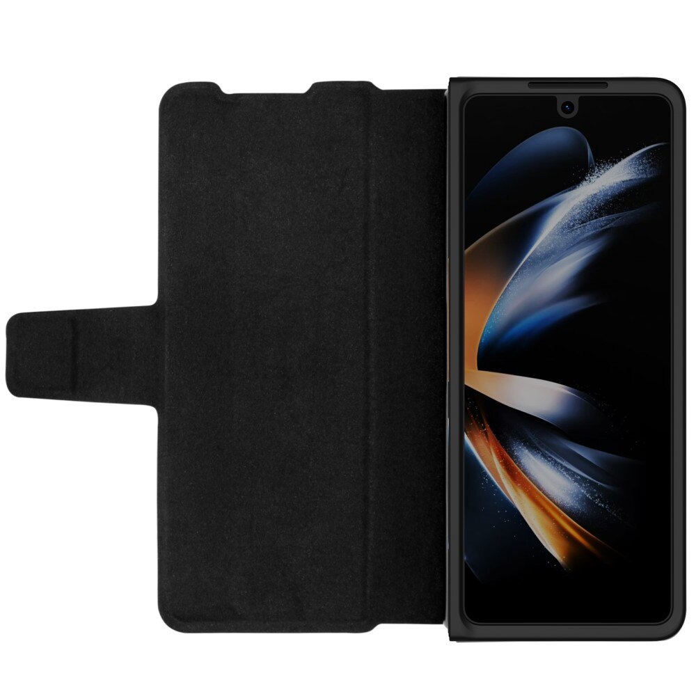 Leather Case with Pen Slot Samsung Galaxy Z Fold 5 musta