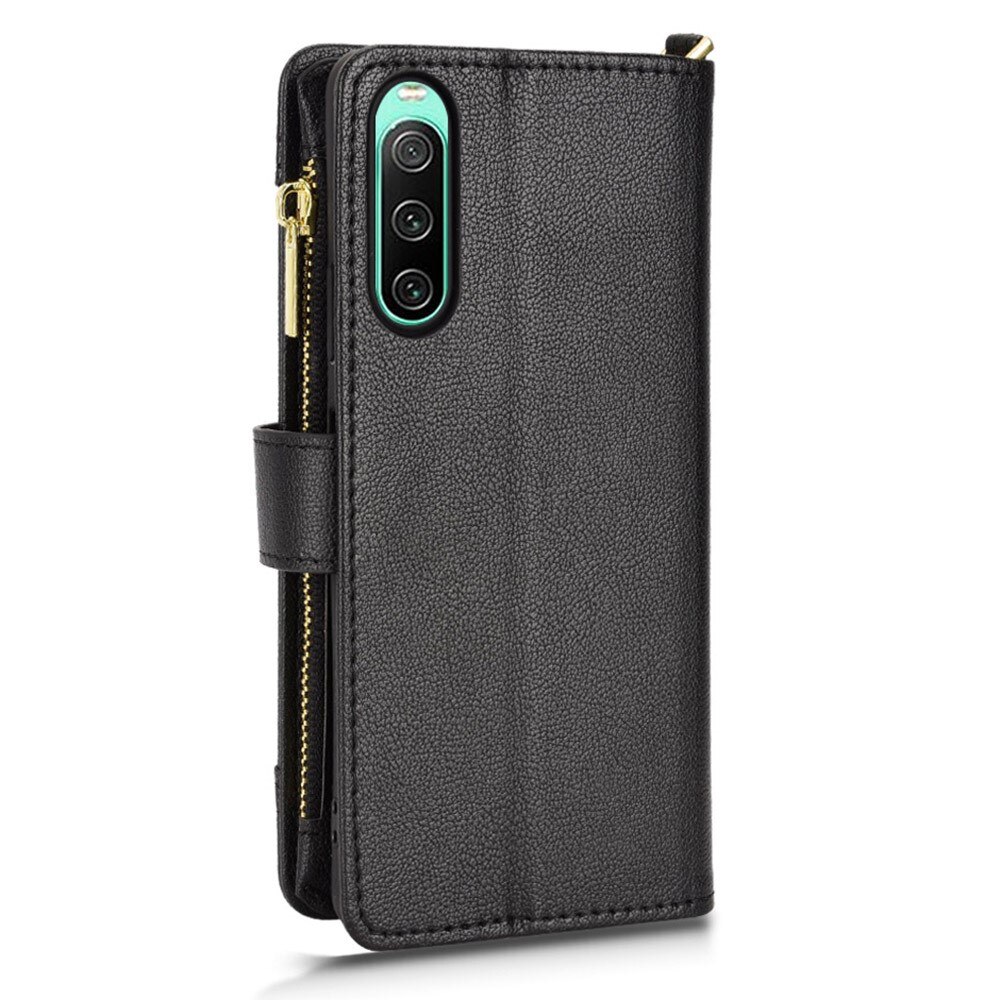 Suojakotelo Zipper Multi-slot Sony Xperia 10 V musta