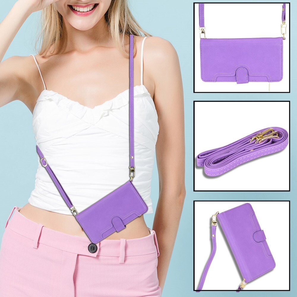 Suojakotelo Zipper Multi-slot Sony Xperia 10 V liila