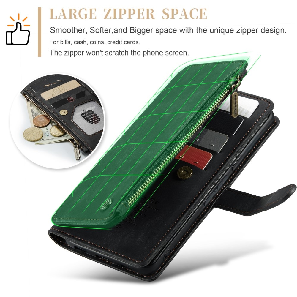 Zipper Wallet Google Pixel 8 Musta
