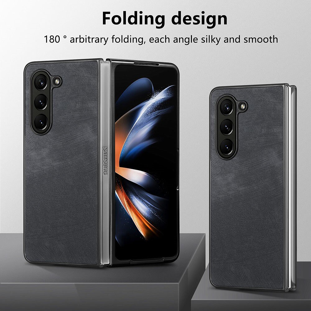 Samsung Galaxy Z Fold 5 Nahkakotelo musta