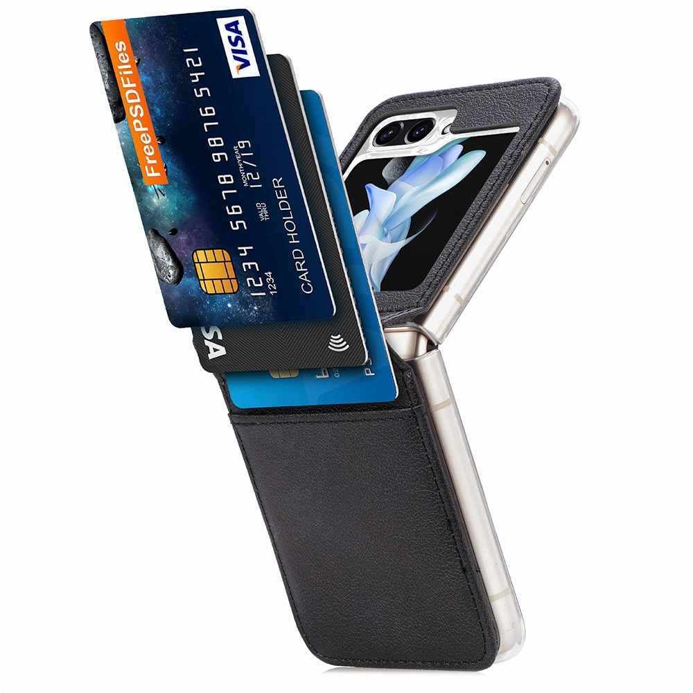Slim Card Wallet Samsung Galaxy Z Flip 5 musta