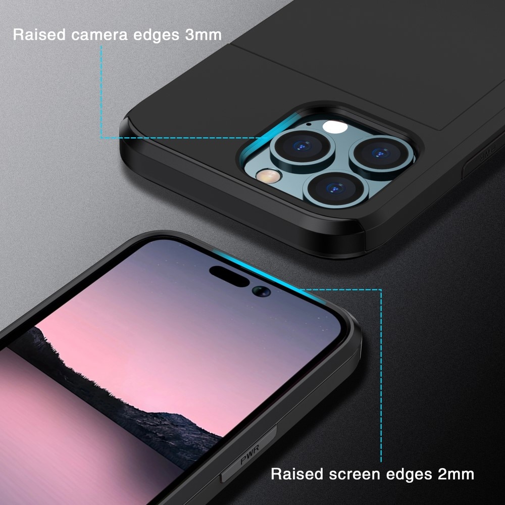 Case Cardslot iPhone 15 Pro musta