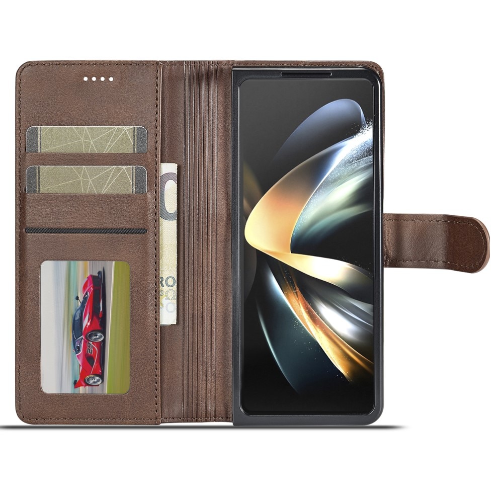 Lompakkokotelot Samsung Galaxy Z Fold 5 ruskea