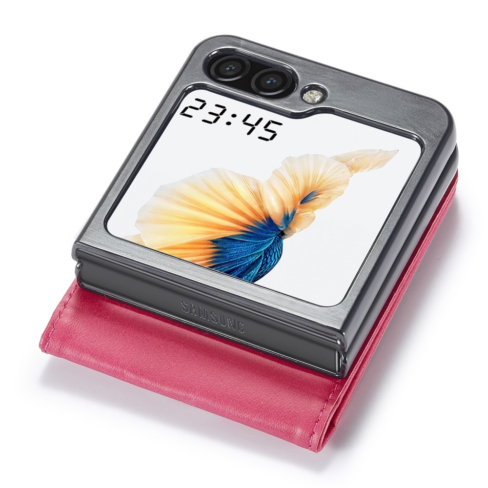 Lompakkokotelot Samsung Galaxy Z Flip 5 vaaleanpunainen