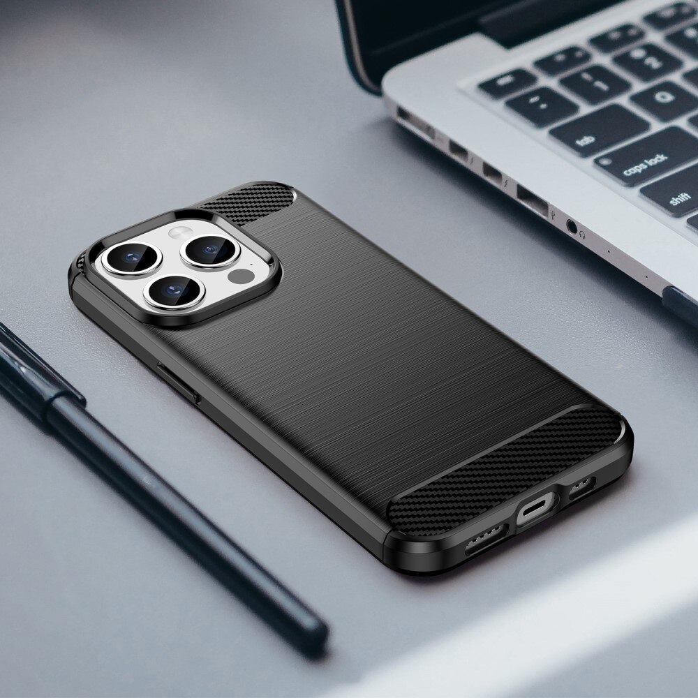 iPhone 15 Pro Max Kuori TPU Brushed Black