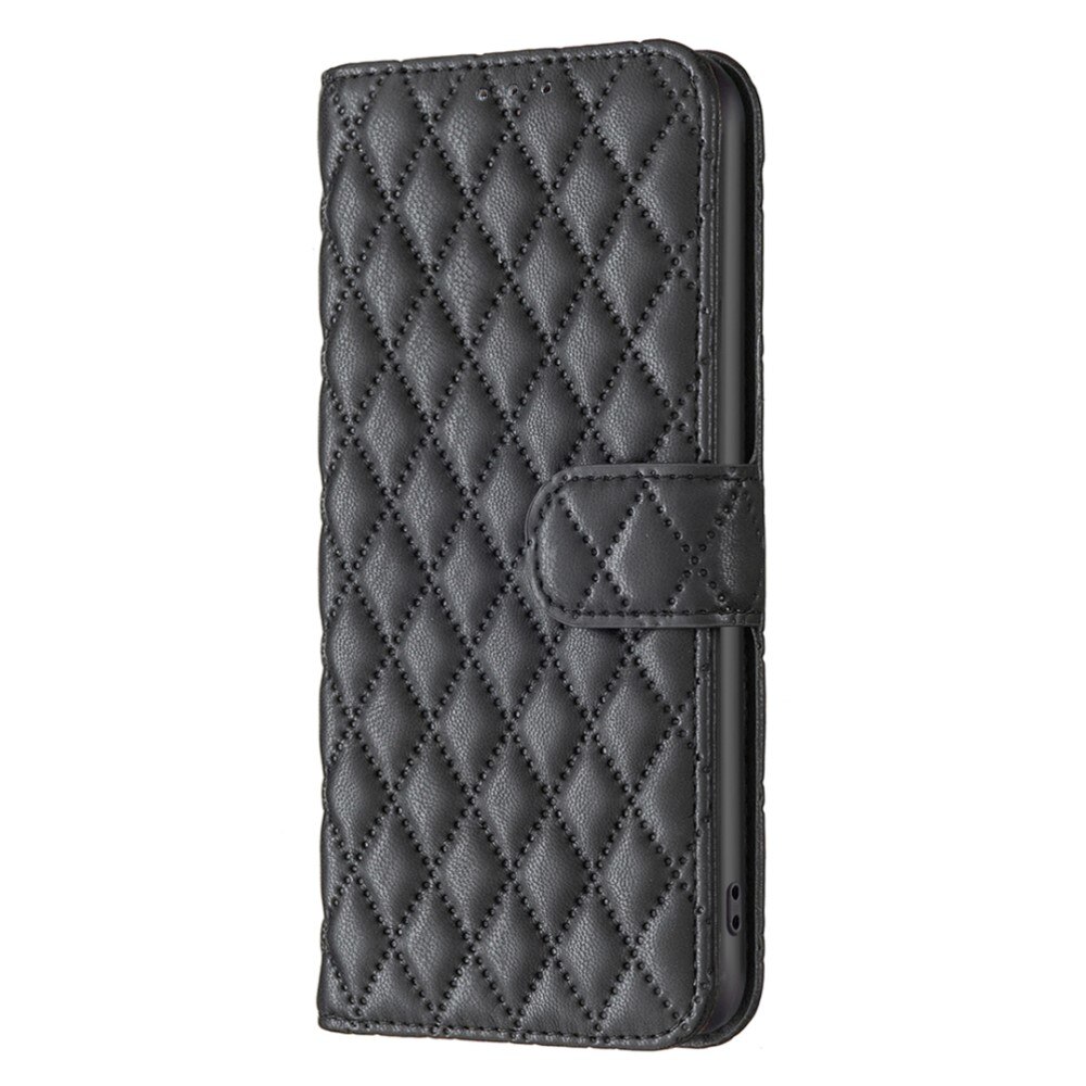 Lompakkokotelot iPhone 15 Quilted musta