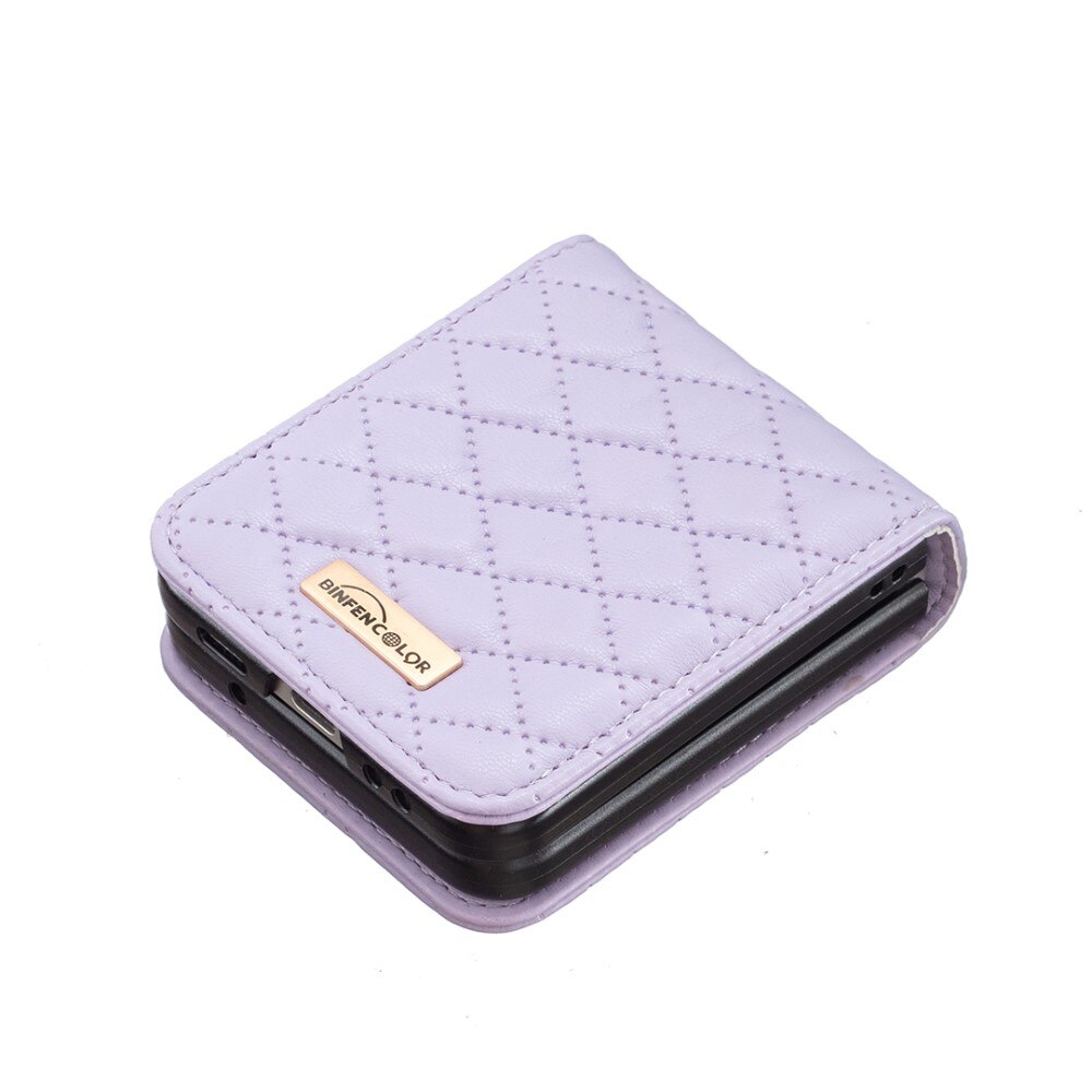 Kotelo Samsung Galaxy Z Flip 5 Quilted liila