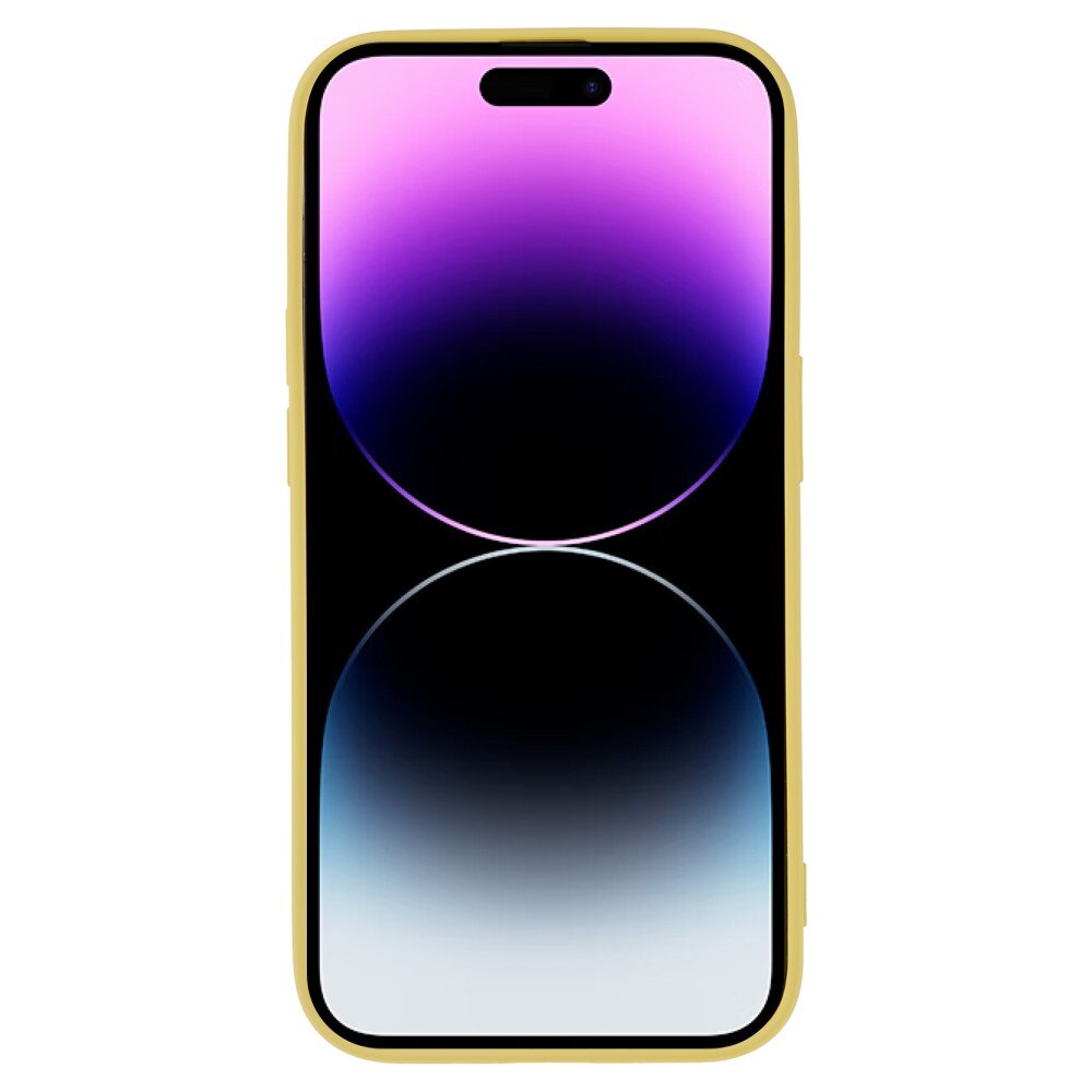 Iskunkestävä Kuori TPU iPhone 15 Pro Max Keltainen