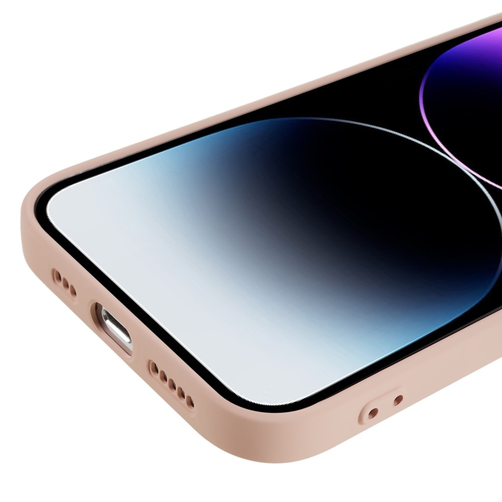 Iskunkestävä Kuori TPU iPhone 15 Pro Max vaaleanpunainen