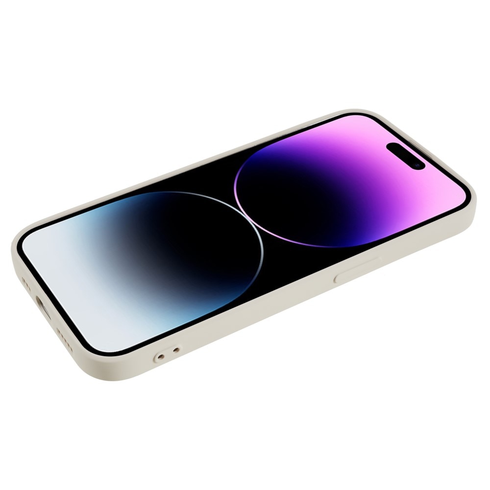 Iskunkestävä Kuori TPU iPhone 15 Pro Max beige