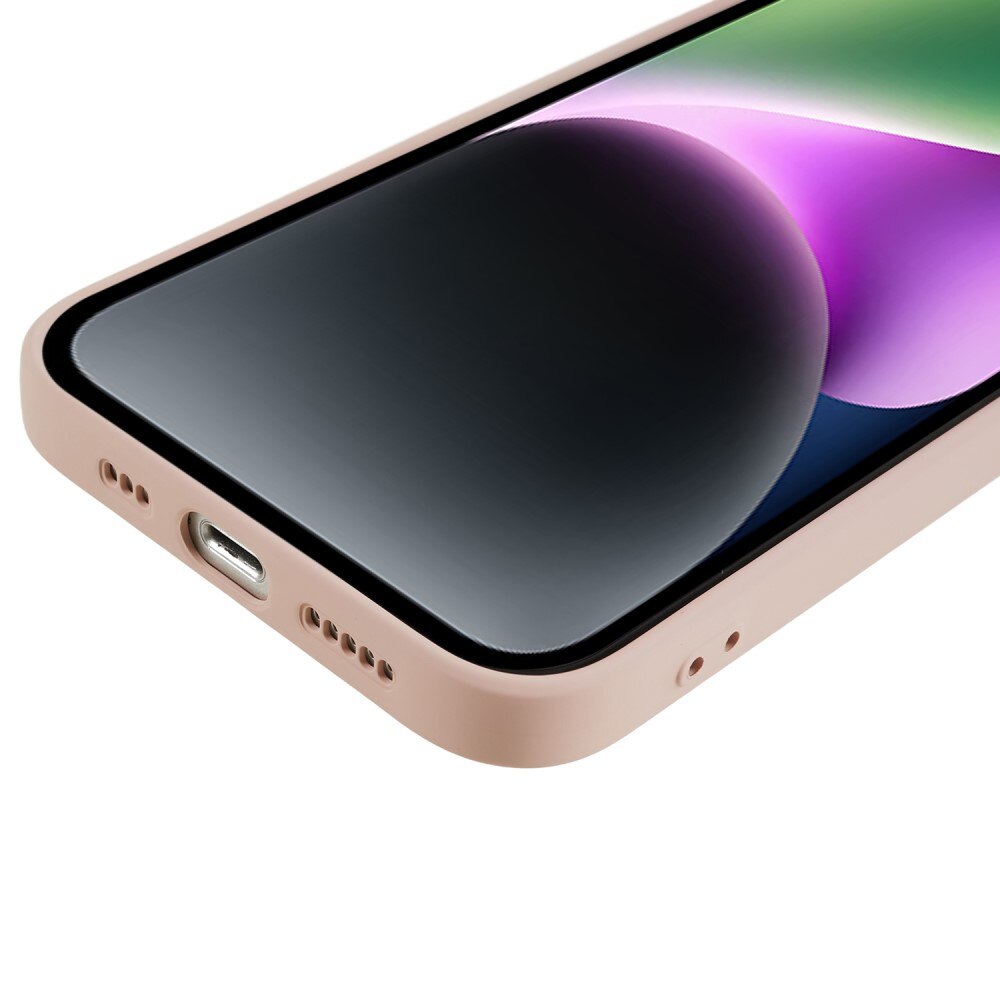 Iskunkestävä Kuori TPU Apple iPhone 15 Plus Vaaleanpunainen