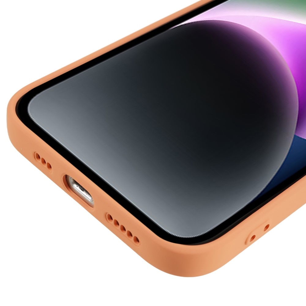 Iskunkestävä Kuori TPU iPhone 15 oranssi